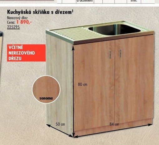 Kuchyňská skříňka s dřezem - UNI HOBBY akcniletaky.com