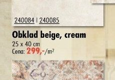 Obklad beige, cream - UNI HOBBY akcniletaky.com