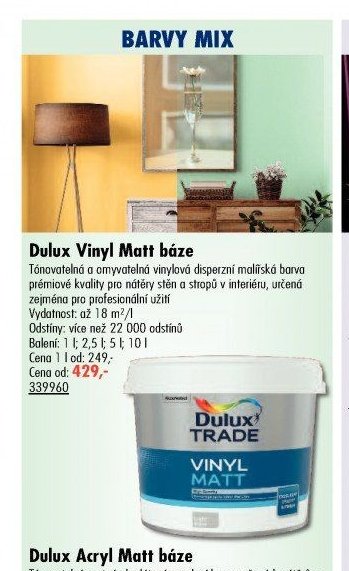 Dulux Vinyl Matt báze - UNI HOBBY akcniletaky.com