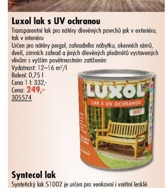 Luxol lak s UV ochranou - UNI HOBBY akcniletaky.com