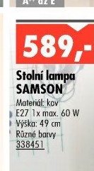 Stolní lampa SAMSON - UNI HOBBY akcniletaky.com