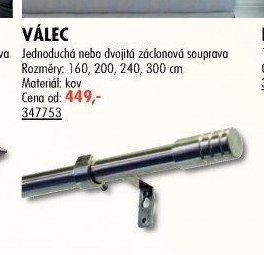Záclonové soupravy VÁLEC - UNI HOBBY akcniletaky.com