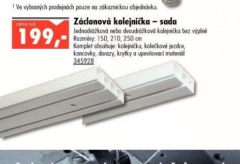 Záclonová kolejnička - sada - UNI HOBBY akcniletaky.com