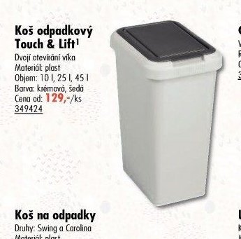 Koš odpadkový Touch & Lift - UNI HOBBY akcniletaky.com