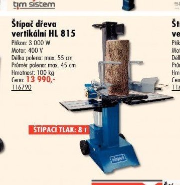 Štípač dřeva vertikální HL 815 - UNI HOBBY akcniletaky.com