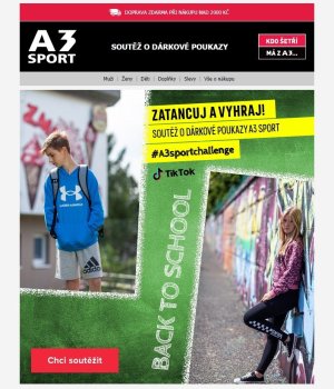 akční leták A3 SPORT 1.9.2021-10.9.2021