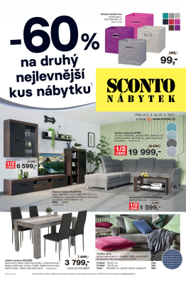 akční leták Sconto nábytek 3.9.2021-23.9.2021