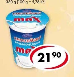 Max Choceňský smetanový jogurt bílý