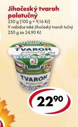 Jihočeský tvaroh polotučný