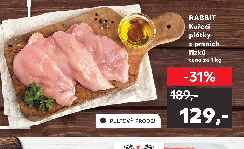 RABBIT Kuřecí plátky z prsních řízků