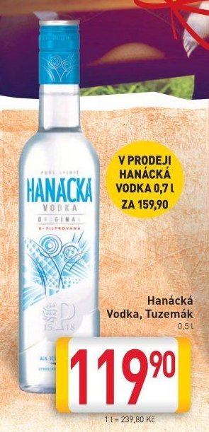 Hanácká Vodka, Tuzemák
