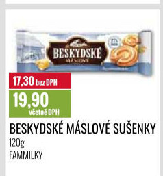 Sušenky s máslem Beskydské