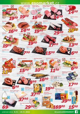 akční leták ESO MARKET 8.9.2021-19.9.2021