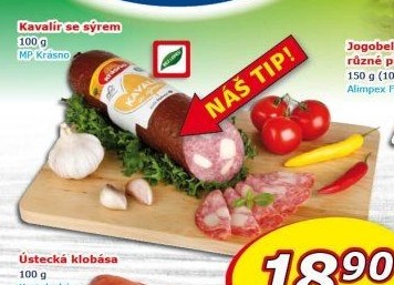 Salám Kavalír se sýrem Krásno