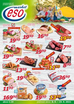 akční leták ESO MARKET 8.9.2021-19.9.2021