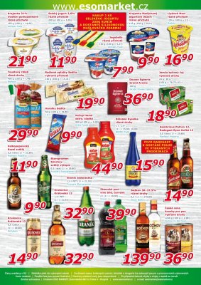 akční leták ESO MARKET 8.9.2021-19.9.2021