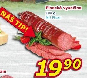 Salám Vysočina písecká Maso uzeniny Písek