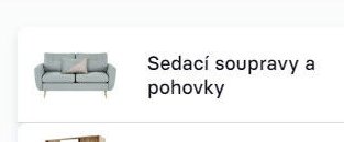 Sedací soupravy a pohovky