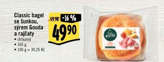 Bagel obložený Albert Fresh Bistro