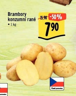 Brambory konzumní rané