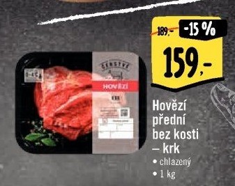 Hovězí přední bez kosti - krk Albert