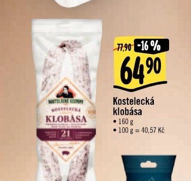Kostelecká klobása Kostelecké uzeniny
