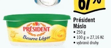 Máslo Président