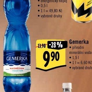 Minerální voda Gemerka