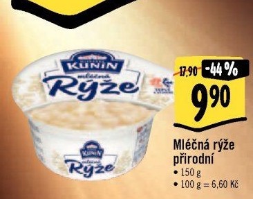 Mléčná rýže Kunín