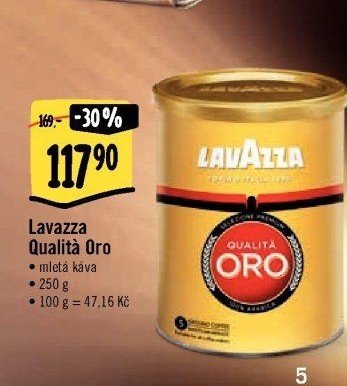 Mletá káva Qualita Oro Lavazza