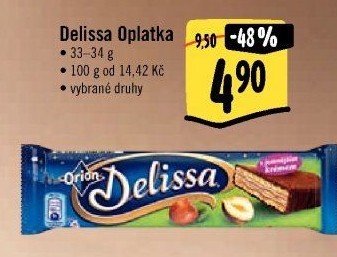 Oplatky celomáčené Delissa Orion