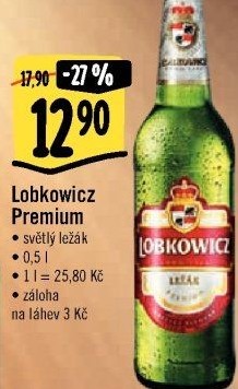 Pivo světlý ležák Premium Lobkowicz