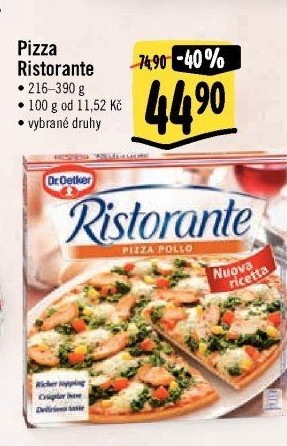 Pizza mražená Ristorante Dr. Oetker