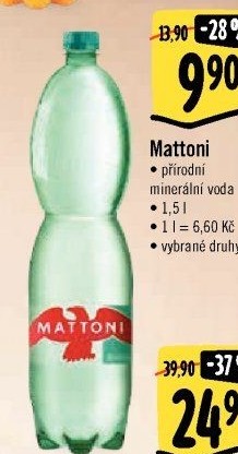 Přírodní voda Mattoni