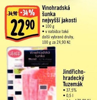 Šunka vinohradská nejvyšší jakosti LE&amp