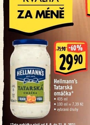 Tatarská omáčka Hellmann'