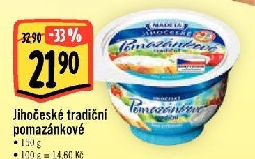 Tradiční pomazánkové Jihočeské Madeta