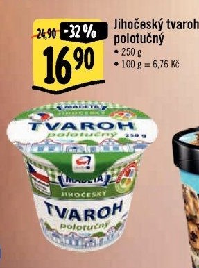 Tvaroh polotučný Jihočeský Madeta