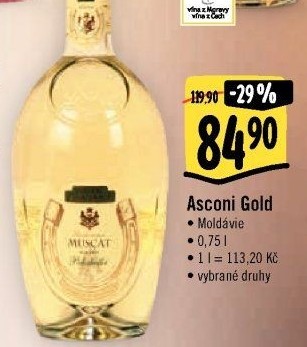 Vína Gold Asconi