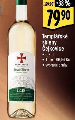 Vína Templářské sklepy Čejkovice