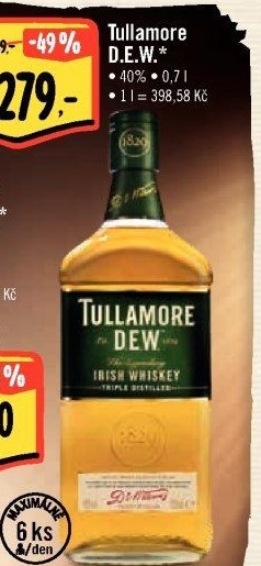 Whisky irská Tullamore Dew