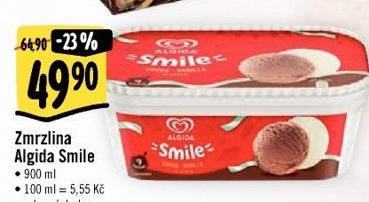 Zmrzlina ve vaničce Smile Algida