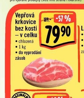 Vepřová krkovice bez kosti