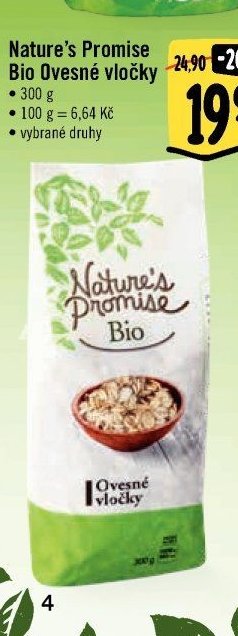 Nature's Promise Bio Ovesné vločky