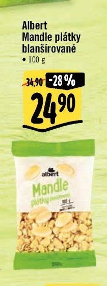 Albert Mandle plátky blanšírované