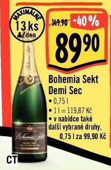 Bohemia Sekt Demi Sec