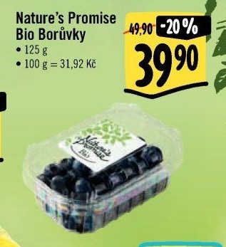 Borůvky bio Nature'