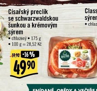 Císařský preclík Albert Fresh Bistro