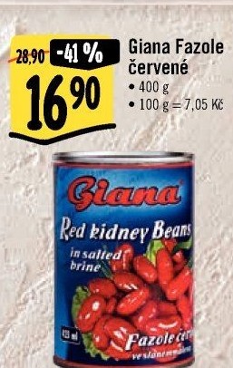 Fazole červené Giana