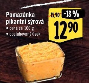 Pikantní sýrová pomazánka